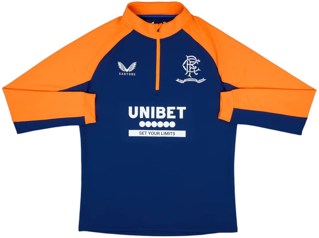 2021-22 Rangers Castore 1/4 Zip Drill Top - 10/10 - (L)