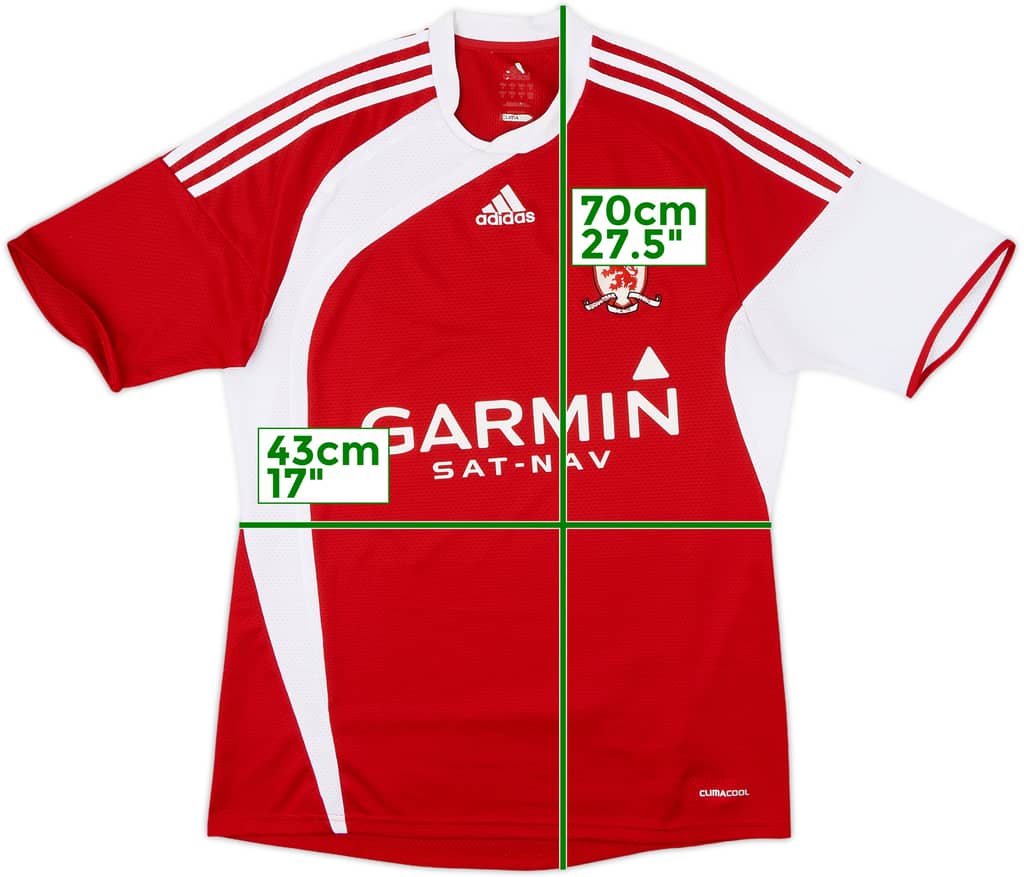 2009-10 Middlesbrough Home Shirt - 8/10 - (M)