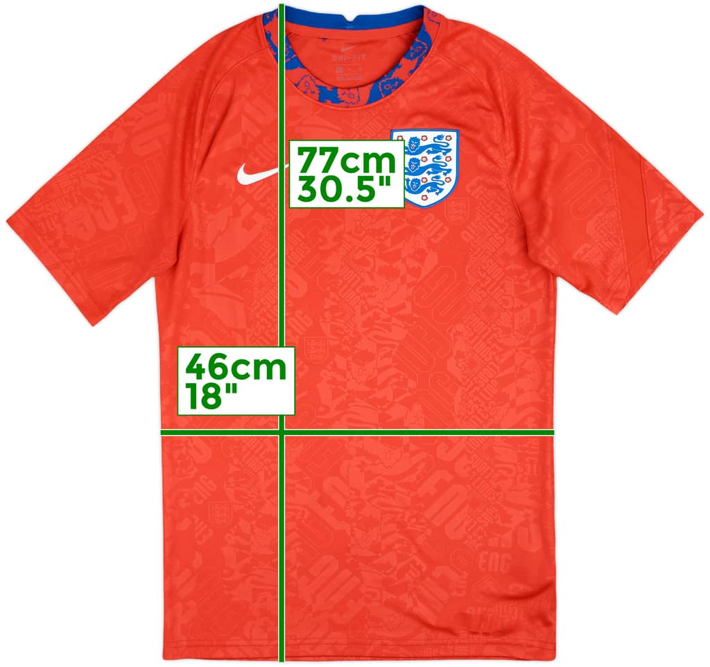 2020-21 England Nike Training Shirt - 9/10 - (S)