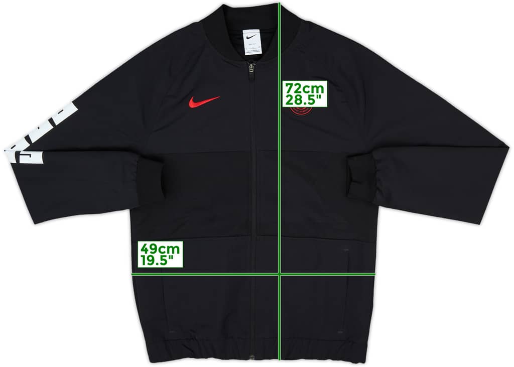 2021-22 Paris Saint-Germain Nike Track Jacket - 7/10 - (S)