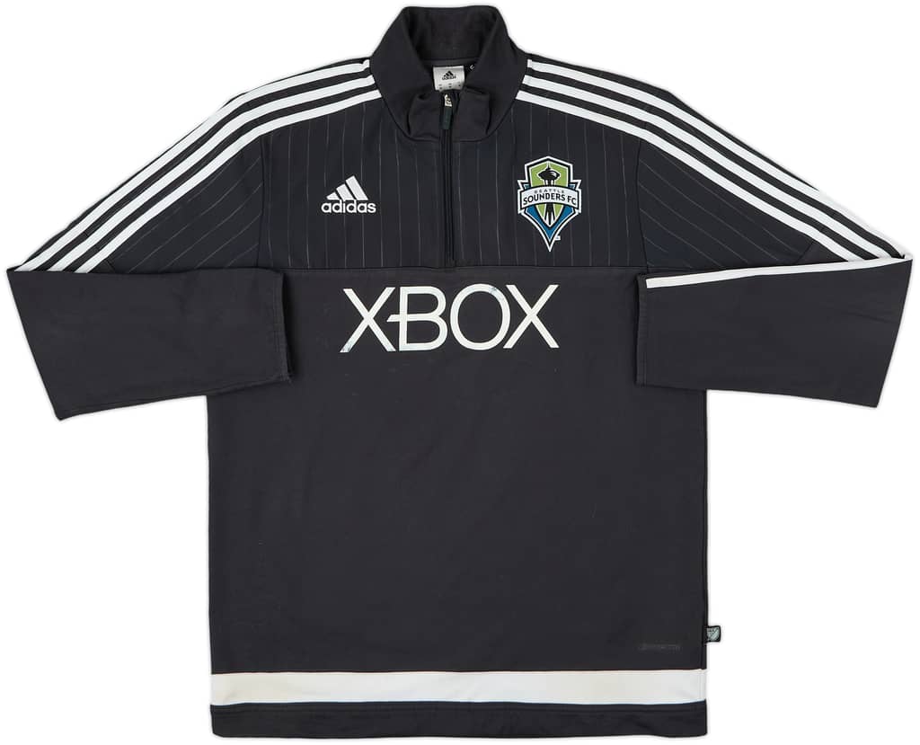 2014-15 Seattle Sounders adidas 1/4 Zip Drill Top - 7/10 - (M)