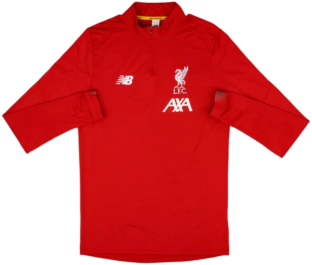 2018-19 Liverpool New Balance 1/4 Zip Drill Top - 8/10 - (M)