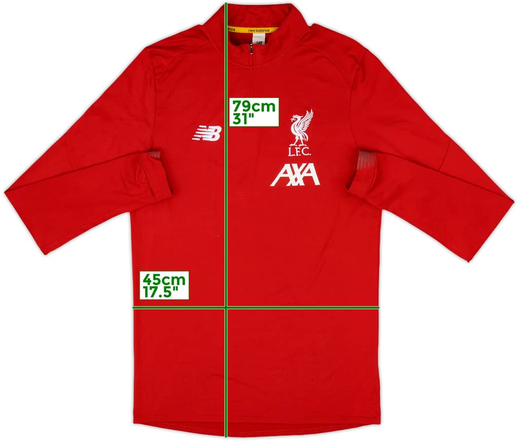 2018-19 Liverpool New Balance 1/4 Zip Drill Top - 8/10 - (M)