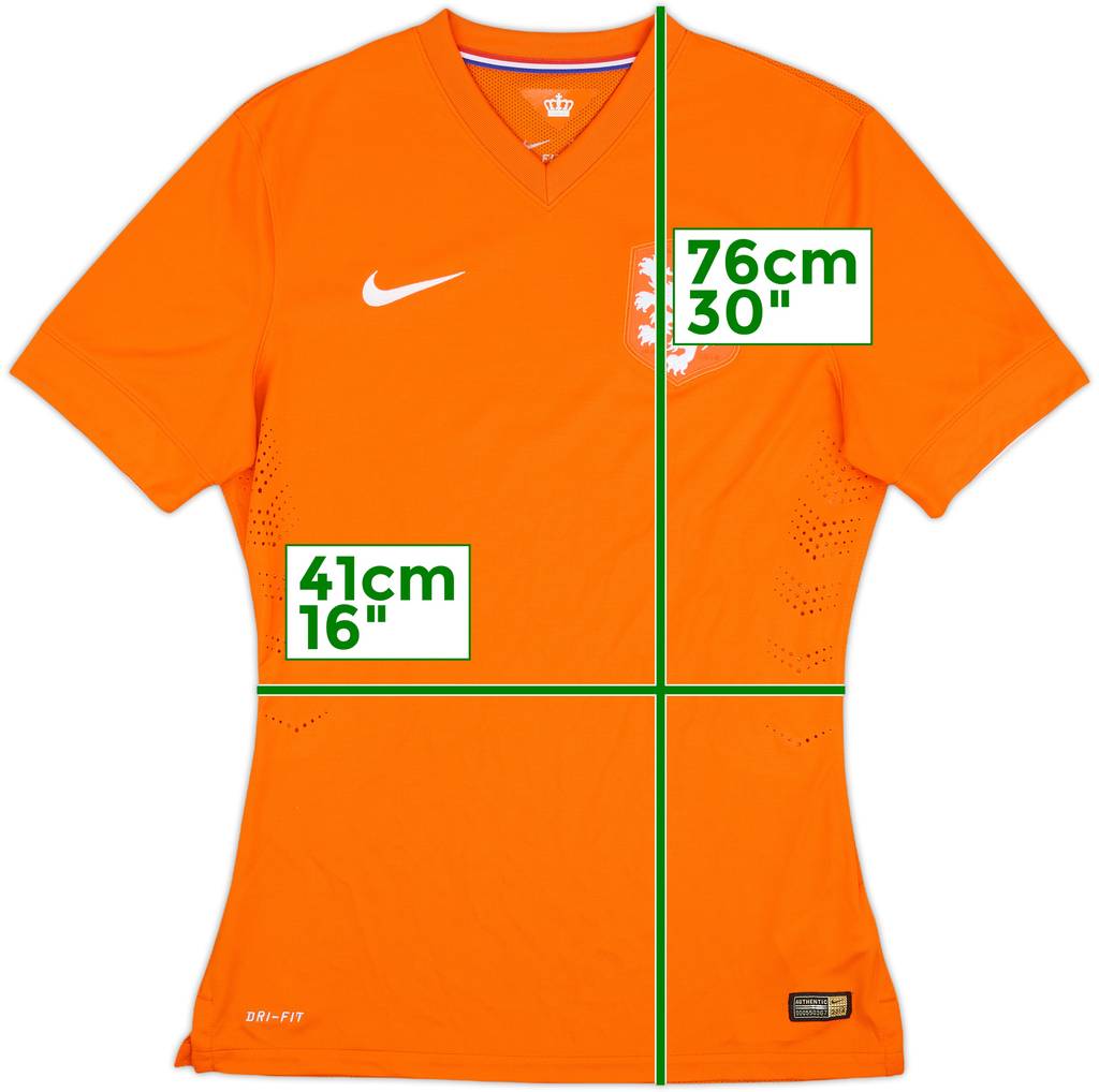 2014-15 Netherlands Authentic Home Shirt - 8/10 - (M)