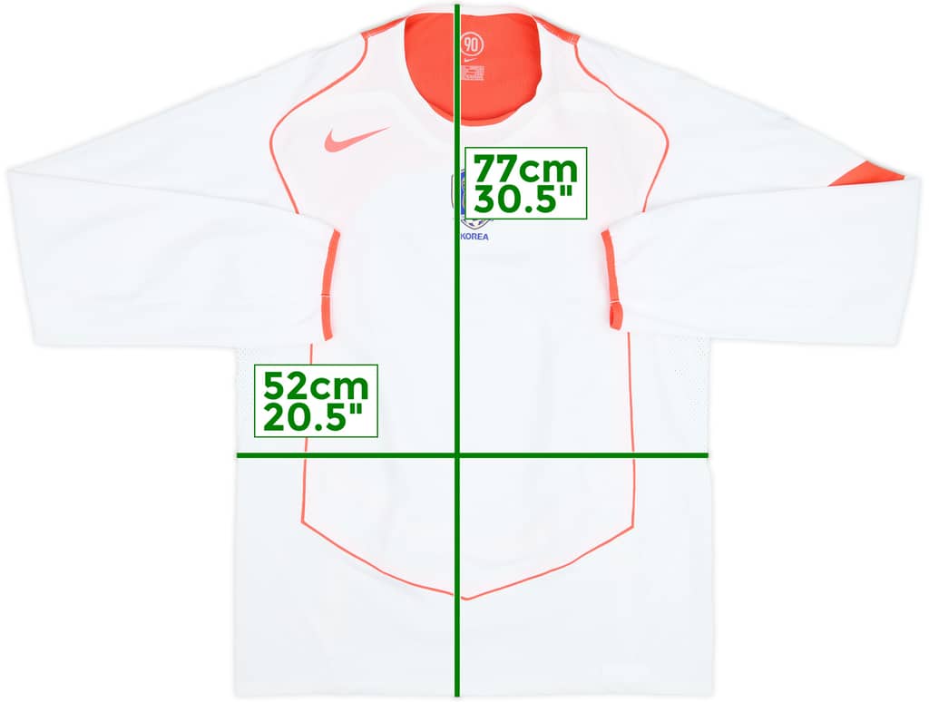 2004-06 South Korea Player Issue Away L/S Shirt - 8/10 - (L)
