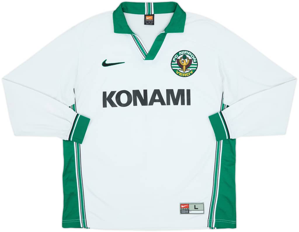 1999-00 Verdy Kawasaki Away L/S Shirt - 7/10 - (L)