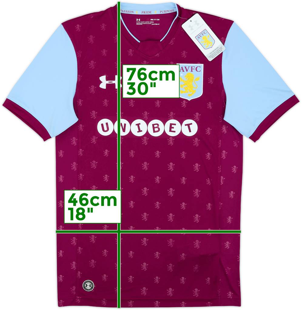 2017-18 Aston Villa Home Shirt (S)