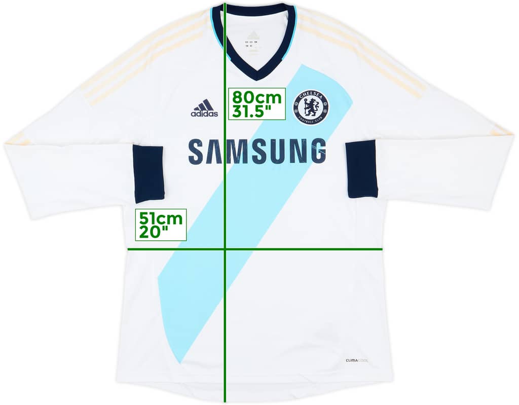 2012-13 Chelsea Away L/S Shirt - 4/10 - (L)
