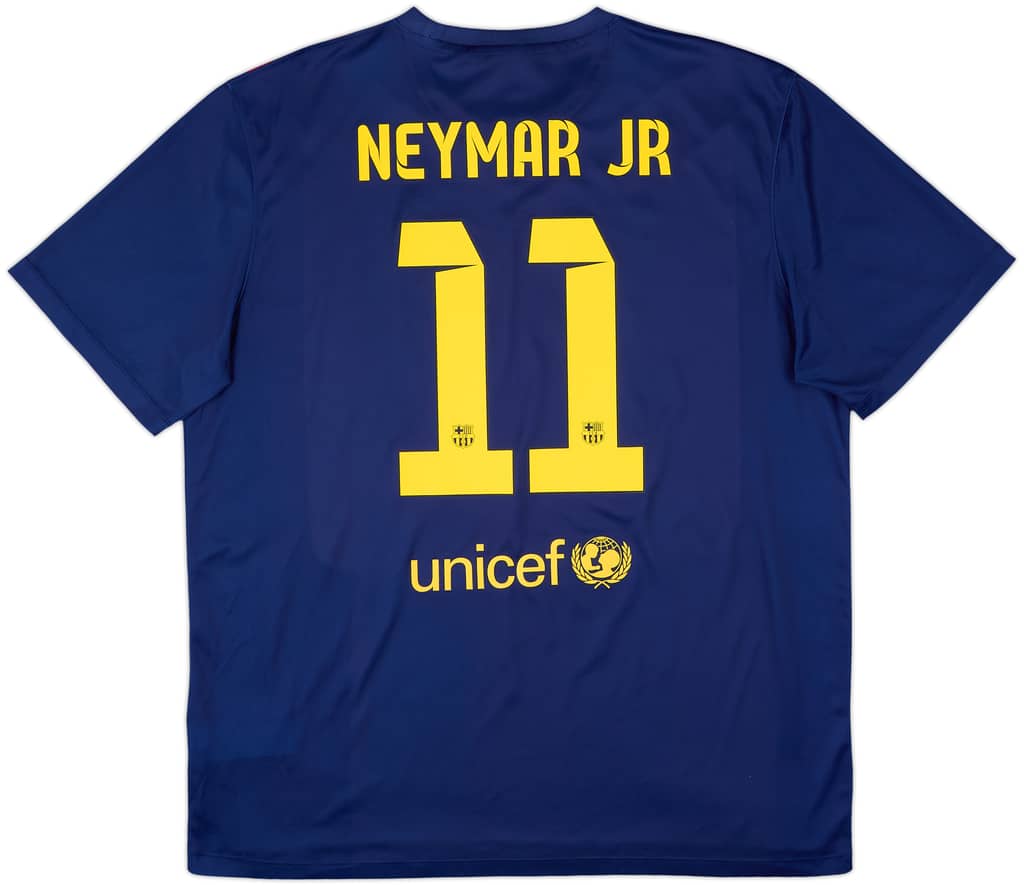 2014-15 Barcelona Basic Home Shirt Neymar Jr #11 - 8/10 - (XL)