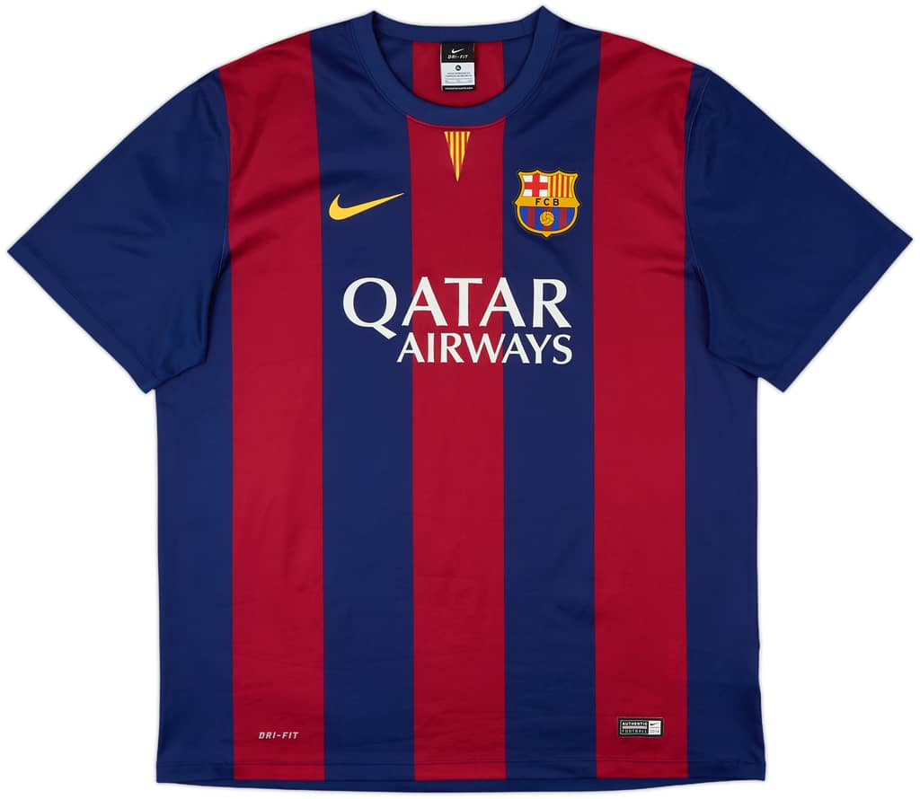 2014-15 Barcelona Basic Home Shirt Neymar Jr #11 - 8/10 - (XL)