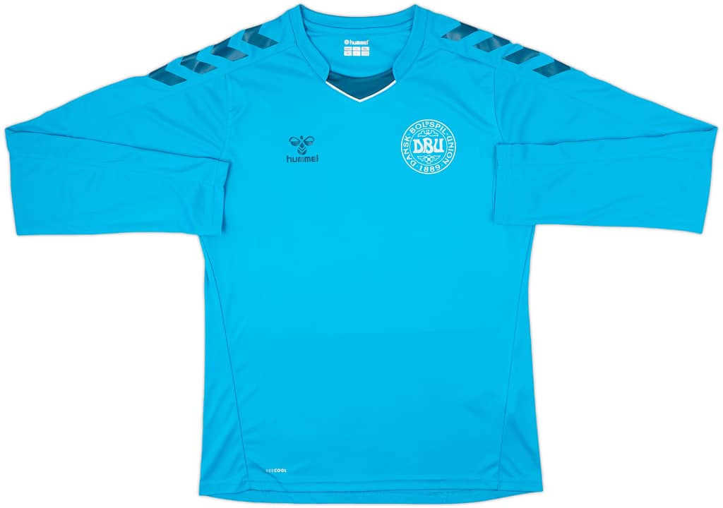2018-19 Denmark Hummel Training L/S Shirt - 9/10 - (M)