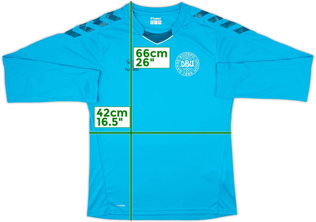 2018-19 Denmark Hummel Training L/S Shirt - 9/10 - (M)