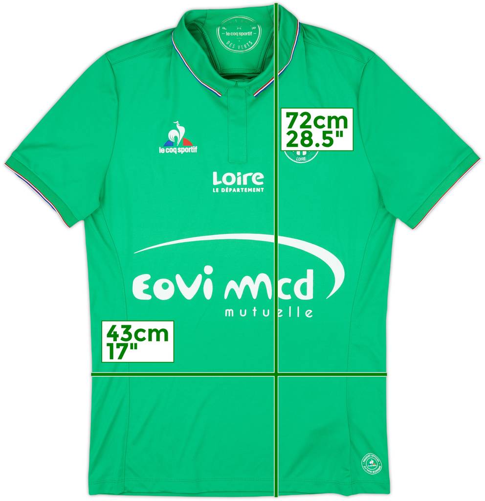 2016-17 Saint Etienne Home Shirt - 10/10 - (S)