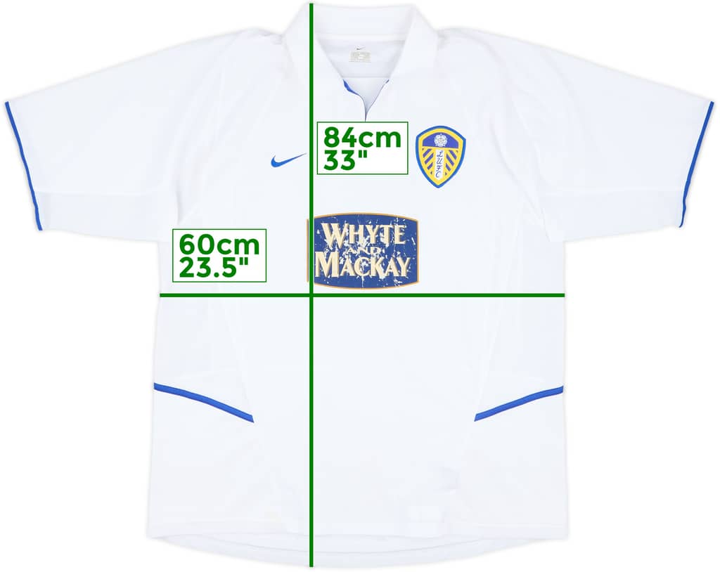 2003-04 Leeds United Home Shirt - 5/10 - (XL)