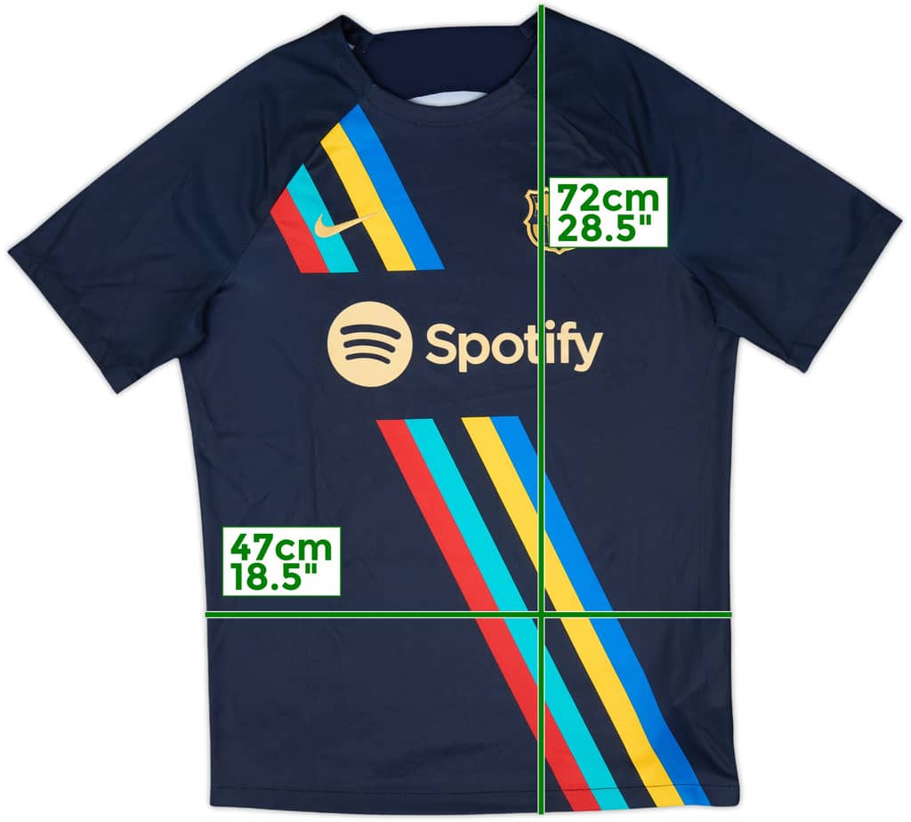 2022-23 Barcelona Nike Pre-Match Training Shirt - 10/10 - (M)