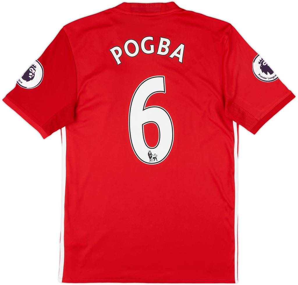 2016-17 Manchester United Home Shirt Pogba #6 - 8/10 - (S)