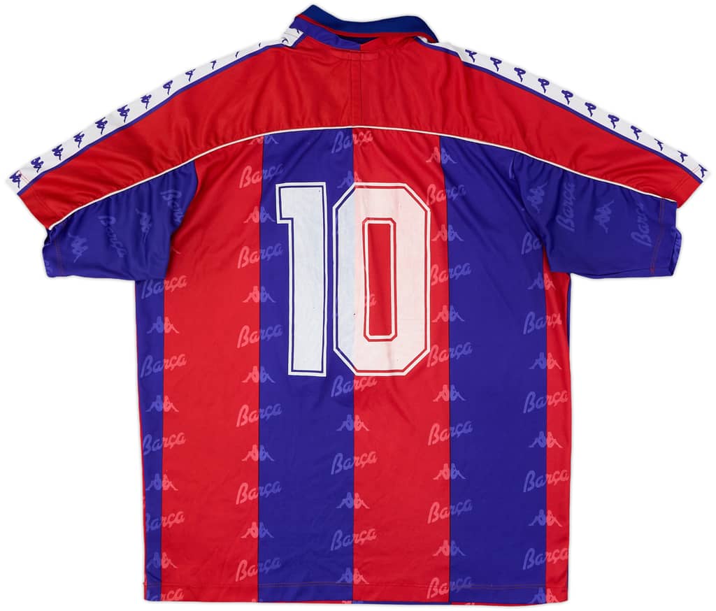 1992-95 Barcelona Home Shirt #10 - 6/10 - (L)
