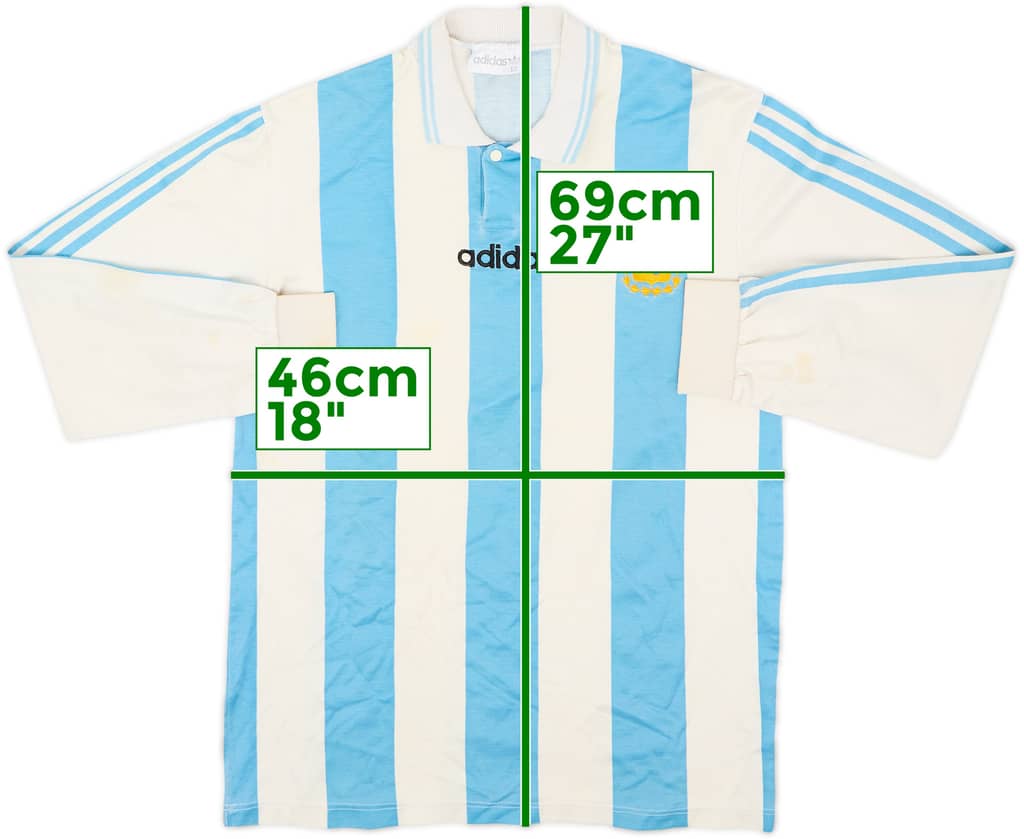 1994 Argentina Home L/S Shirt - 7/10 - (S)