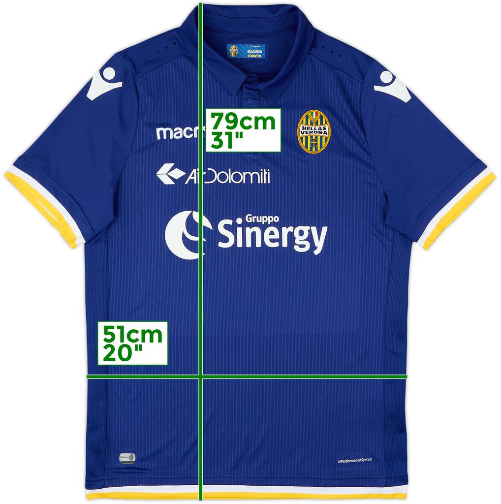 2018-19 Hellas Verona Home Shirt - 10/10 - (L)