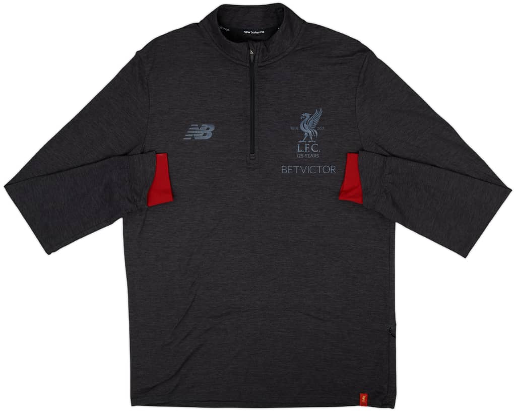2017-18 Liverpool New Balance 1/4 Zip Drill Top - 6/10 - (L)