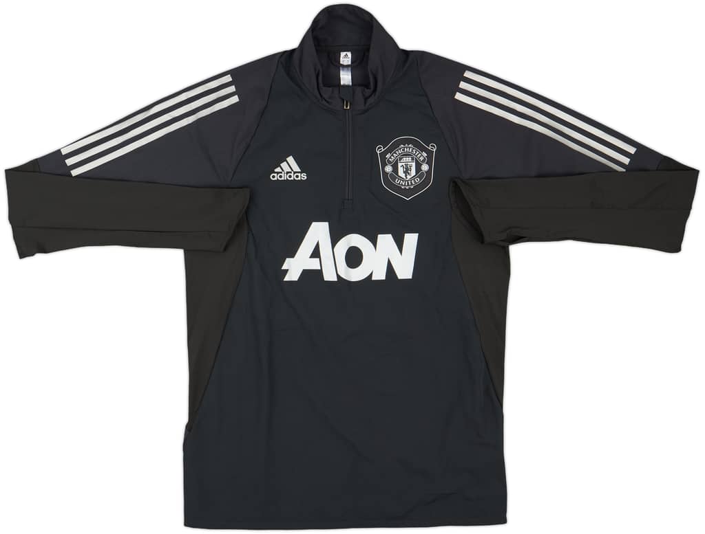 2019-20 Manchester United adidas 1/4 Zip Drill Top - 9/10 - (S)