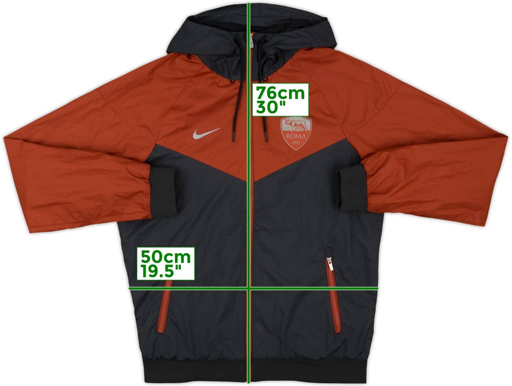 2018-19 Roma Nike Hooded Rain Jacket - 8/10 - (S)