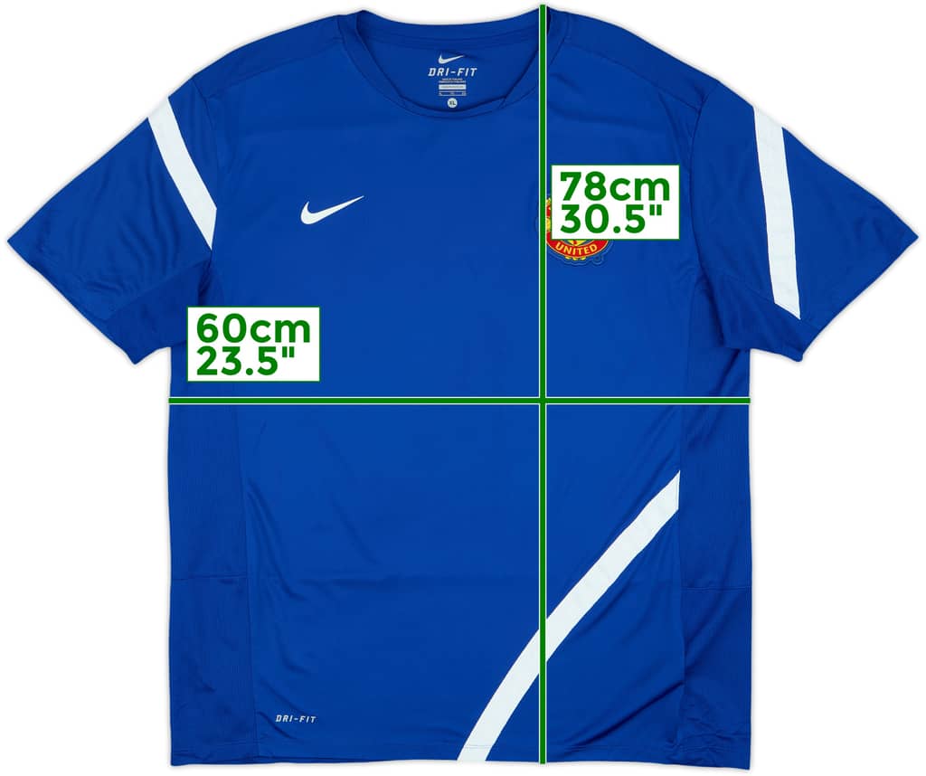 2011-12 Manchester United Nike Training Shirt - 8/10 - (XL)