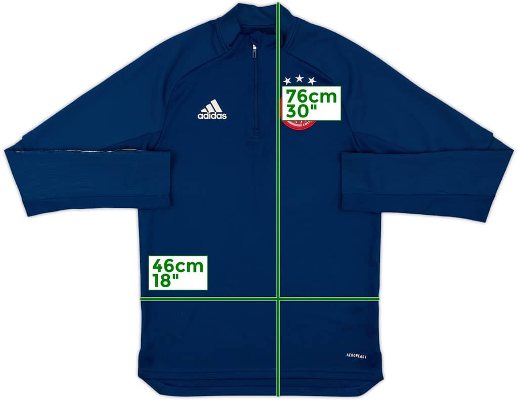 2020-21 Ajax adidas 1/4 Zip Drill Top - 6/10 - (S)