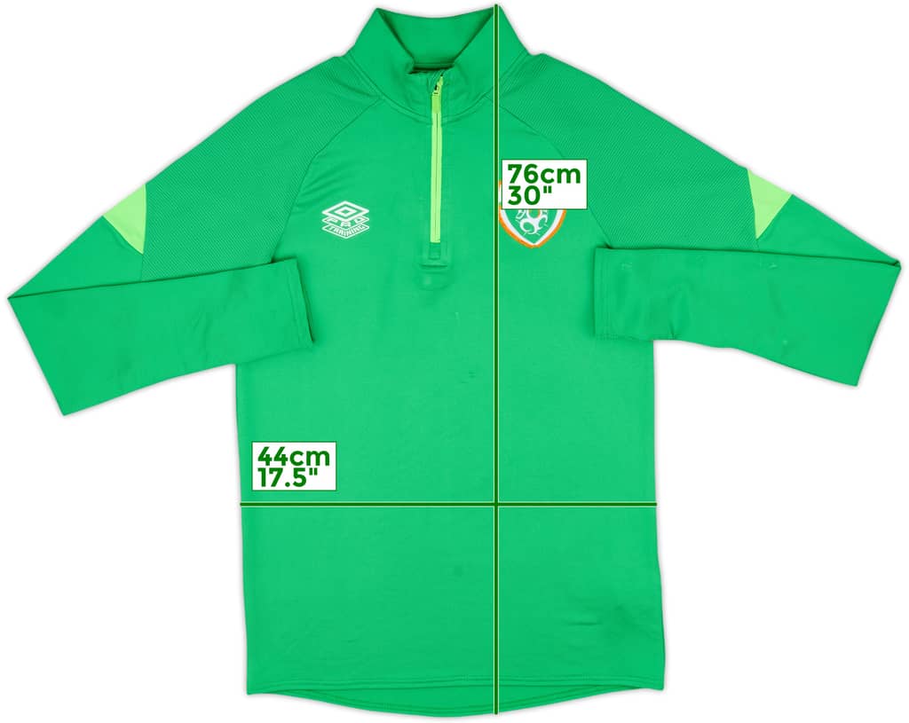 2022 Ireland Umbro 1/4 Zip Drill Top - 8/10 - (S)