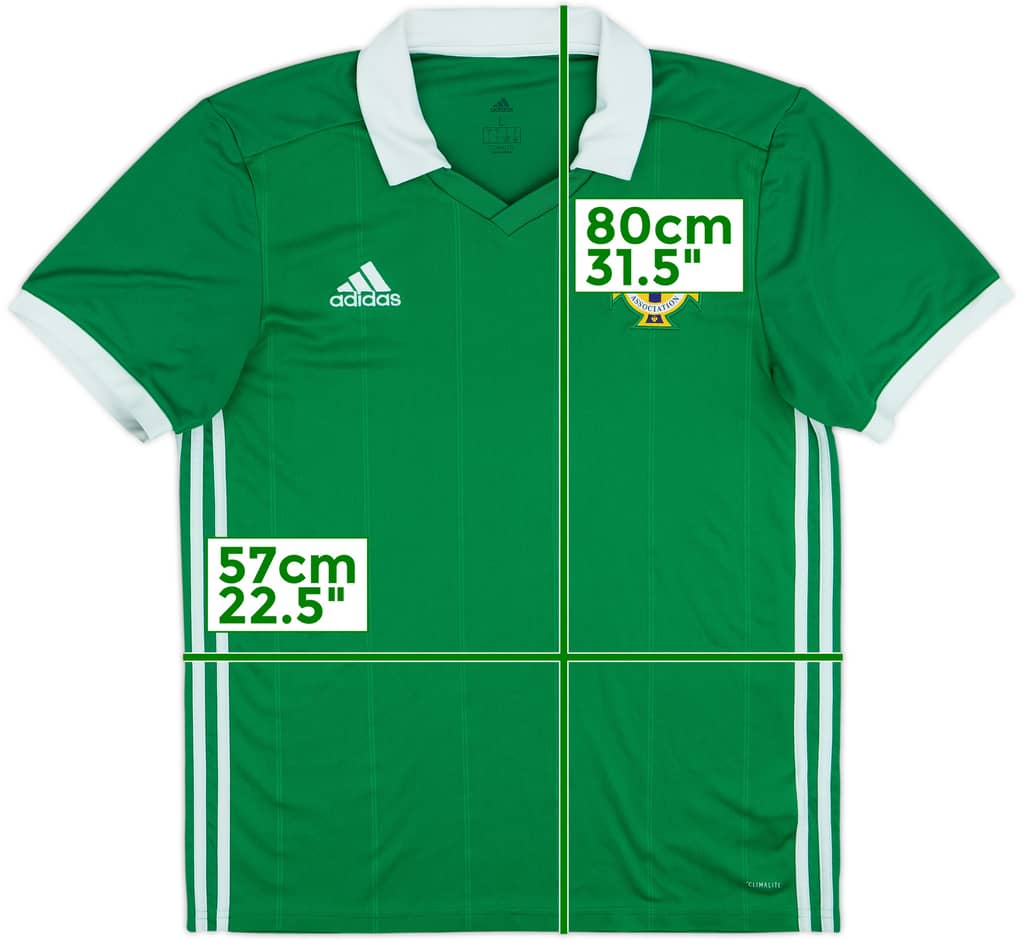 2018-19 Northern Ireland Home Shirt - 8/10 - (L)