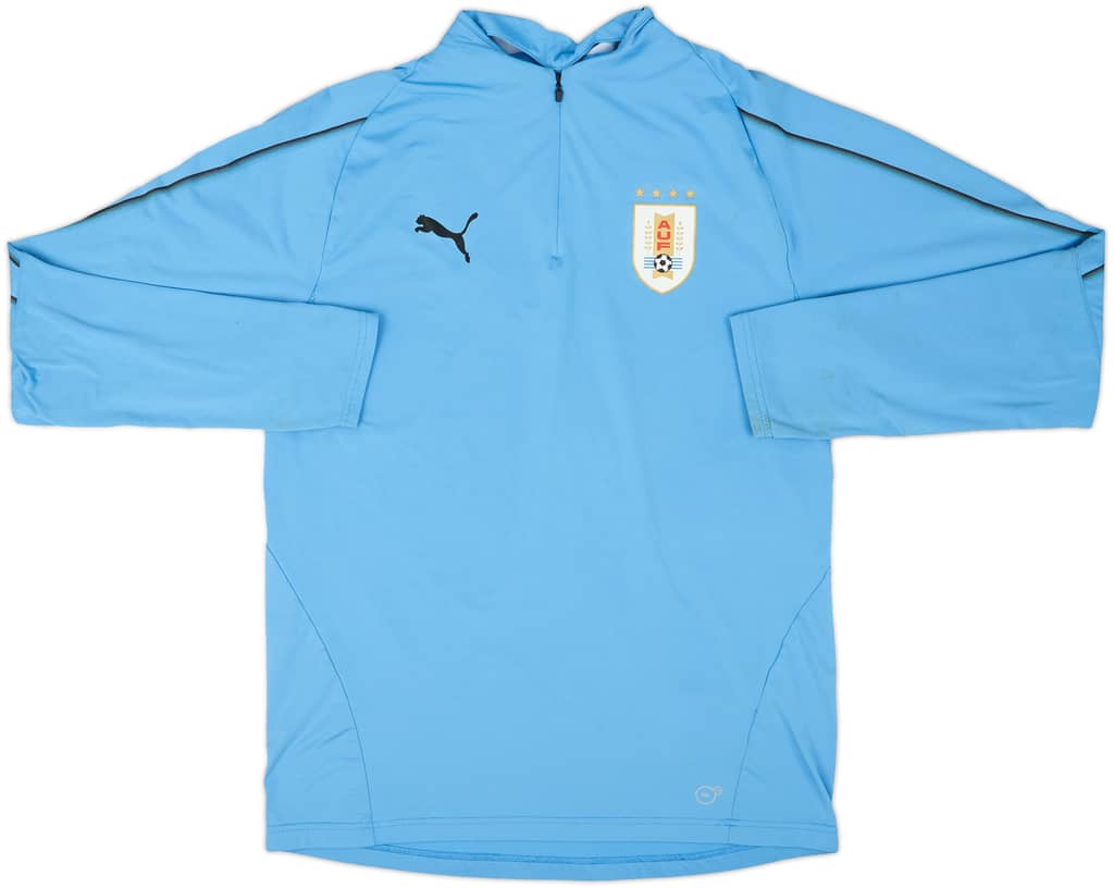 2017-18 Uruguay Puma 1/4 Zip Drill Top - 5/10 - (M)