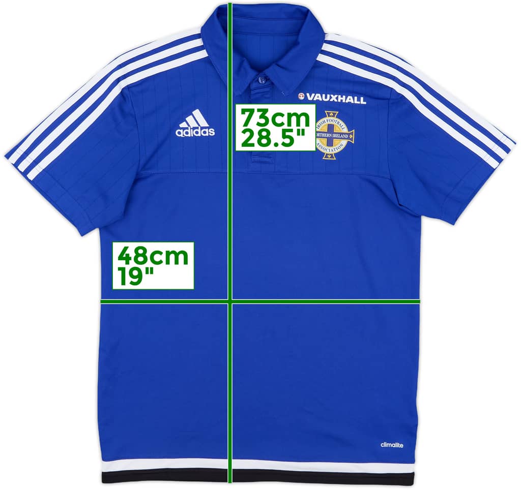 2016-17 Northern Ireland adidas Polo Shirt - 8/10 - (S)