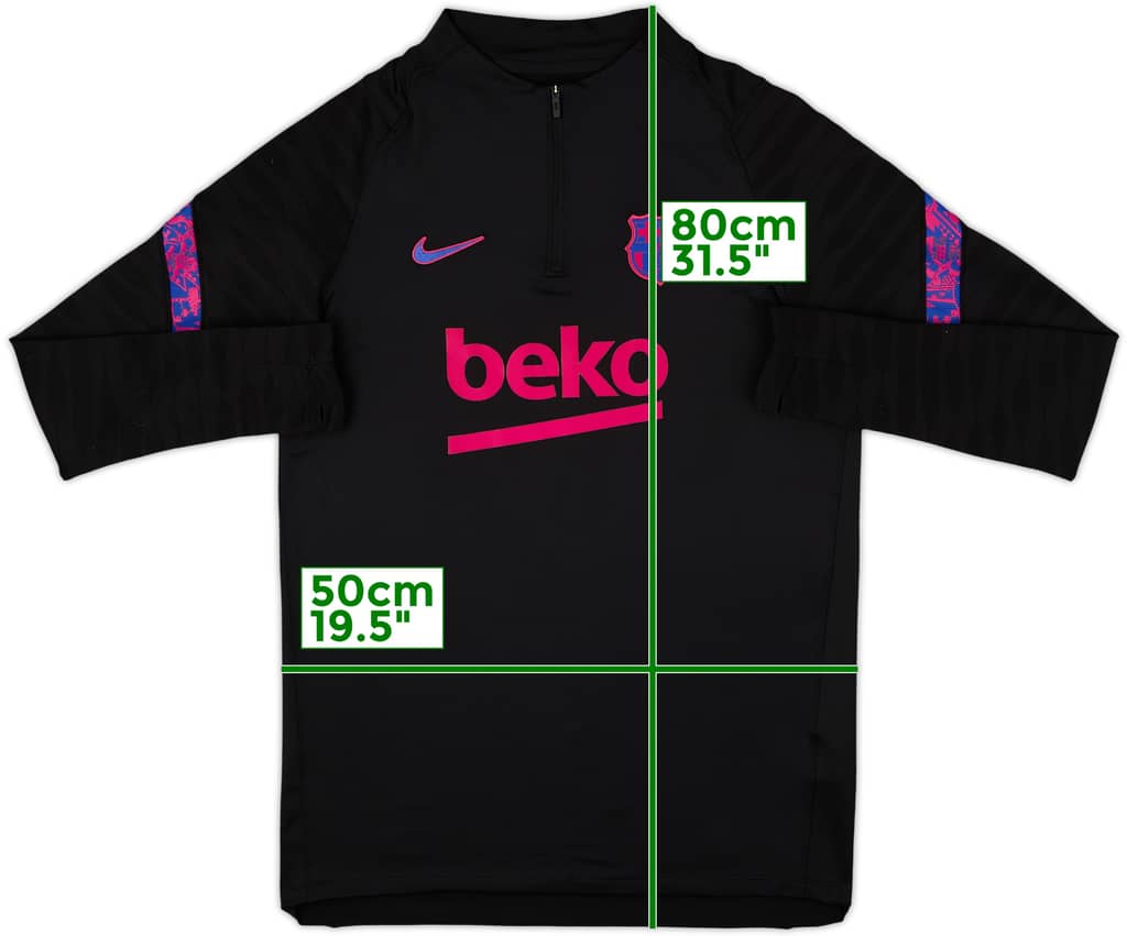 2021-22 Barcelona Nike 1/4 Zip Drill Top - 7/10 - (M)