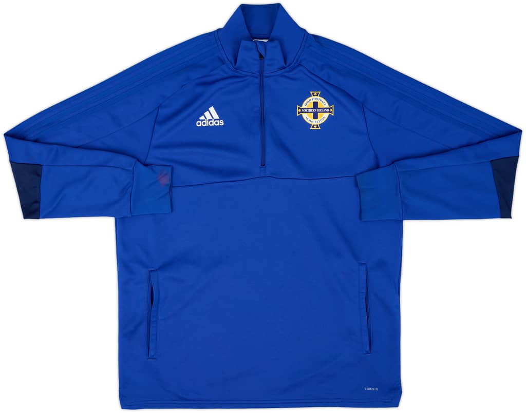 2018-19 Northern Ireland adidas 1/4 Zip Drill Top - 6/10 - (L)