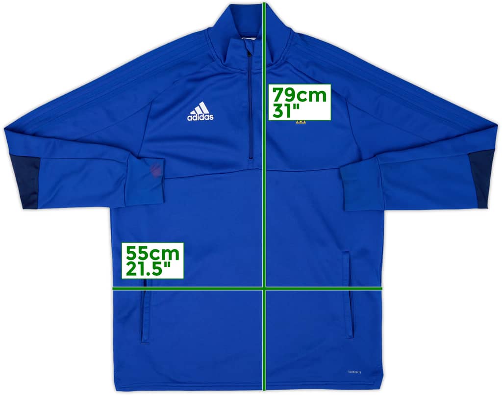 2018-19 Northern Ireland adidas 1/4 Zip Drill Top - 6/10 - (L)