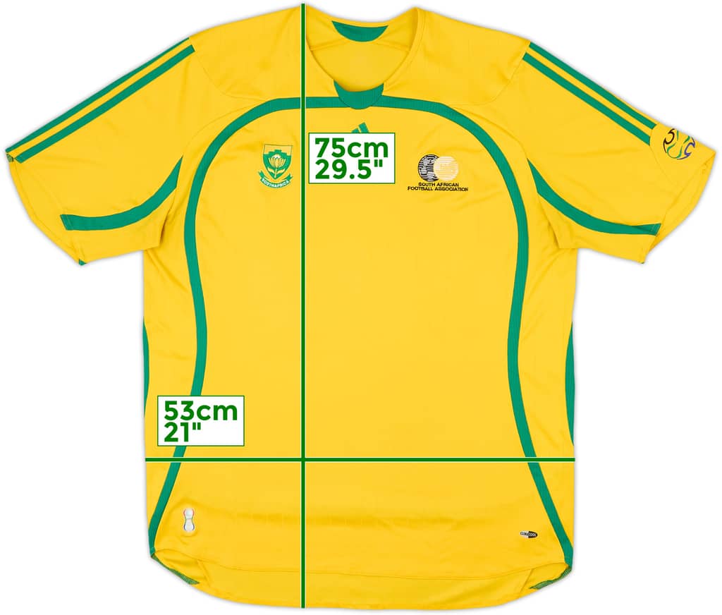 2006-09 South Africa Home Shirt - 7/10 - (XL)