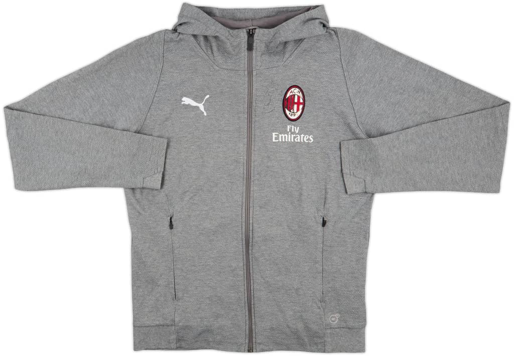 2018-19 AC Milan Puma Zipped Hooded Sweat Top - 5/10 - (M)