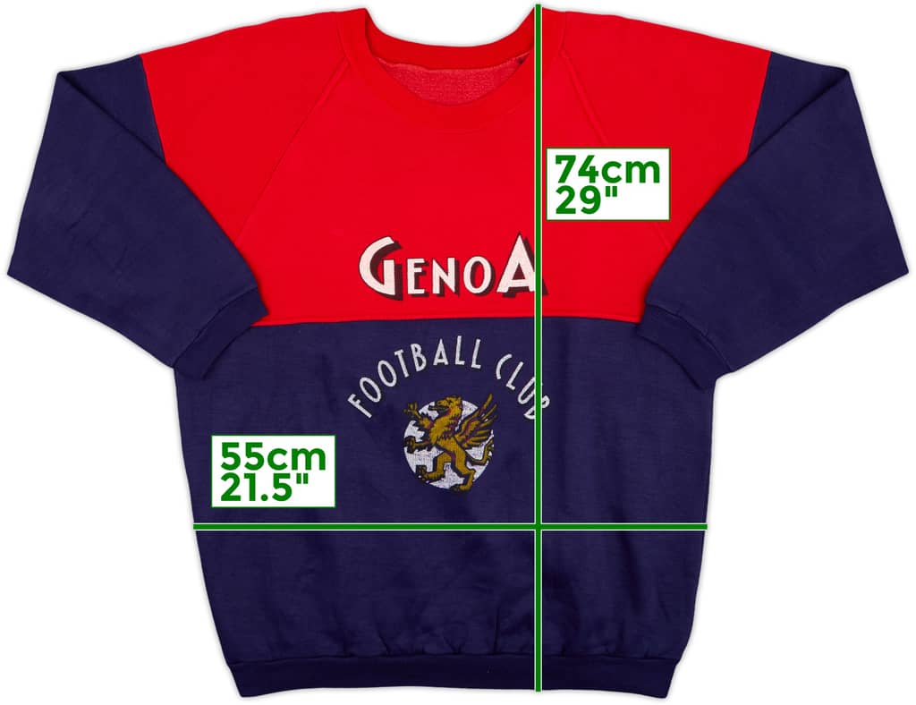 1990-91 Genoa Le Felpe dei Grandi Club Sweat Top - 8/10 - (XL)