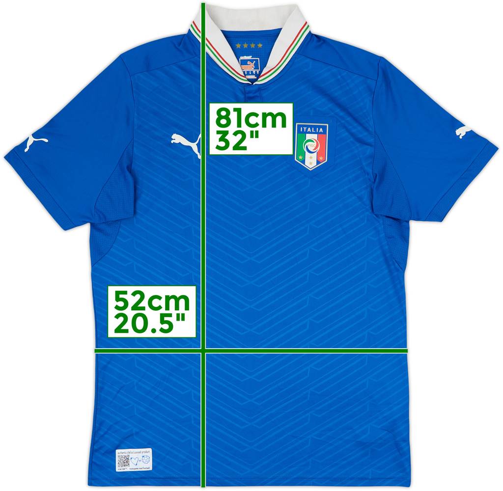 2012-13 Italy Home Shirt - 8/10 - (L)