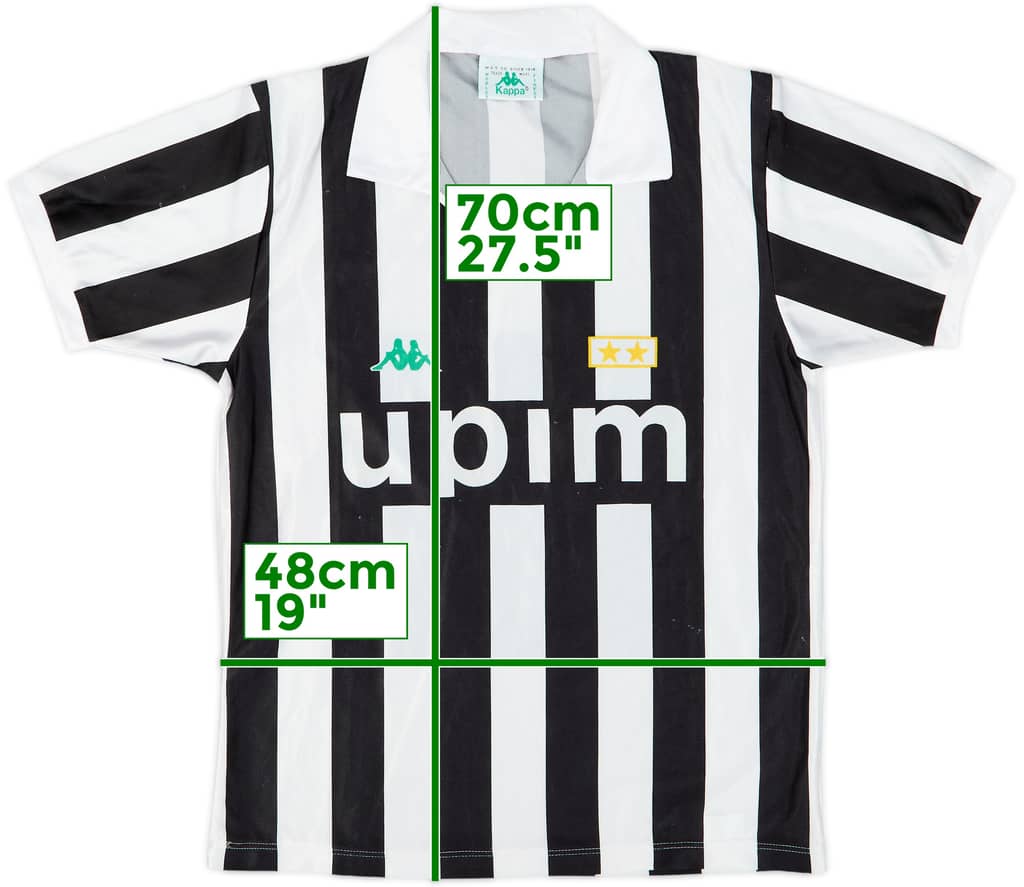 1991-92 Juventus Basic Home Shirt - 8/10 - (M)