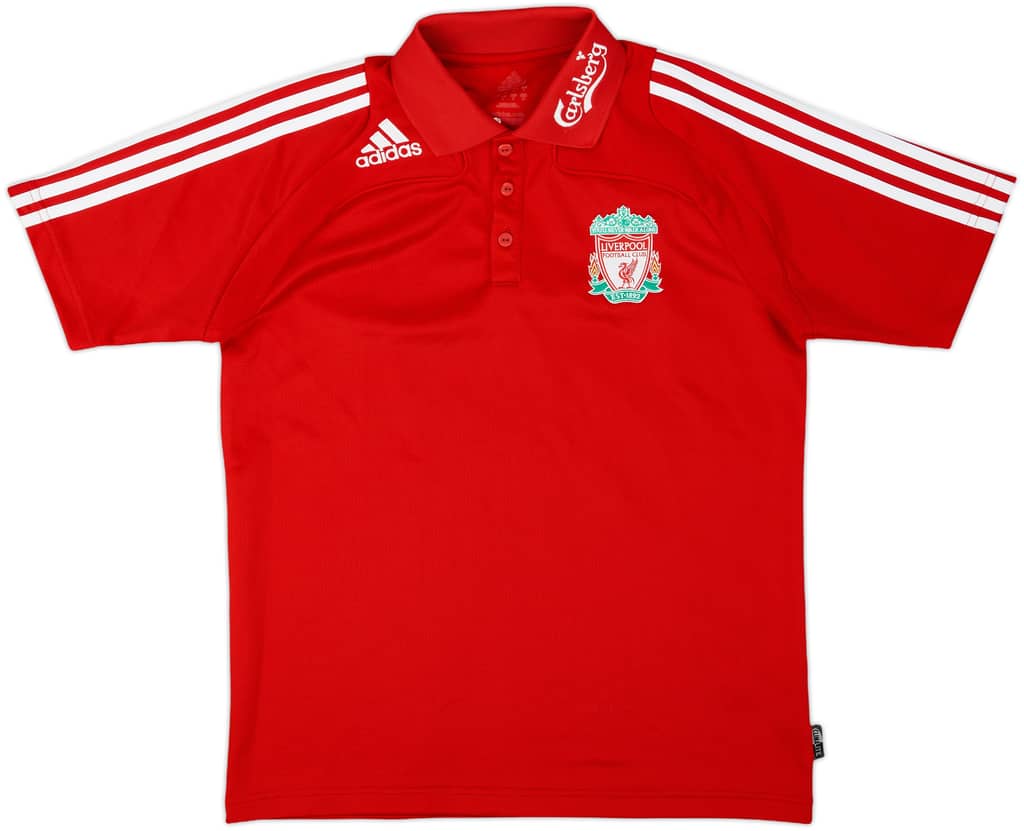 2008-09 Liverpool adidas Polo Shirt - 8/10 - (S)