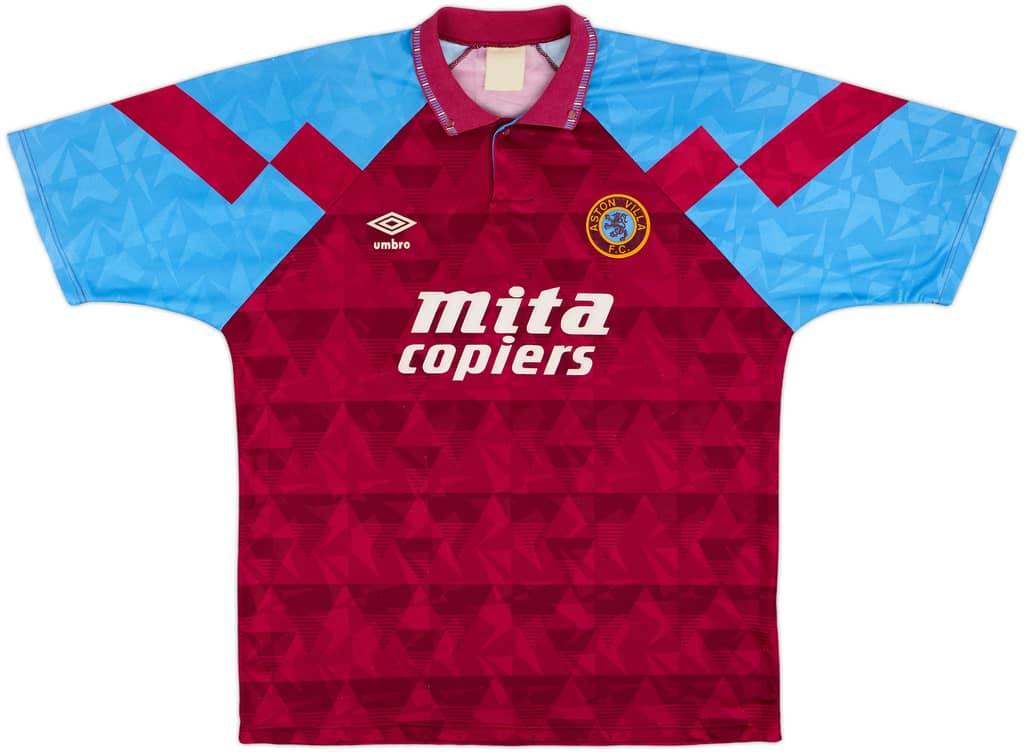 1990-92 Aston Villa Home Shirt - 8/10 - (XL)