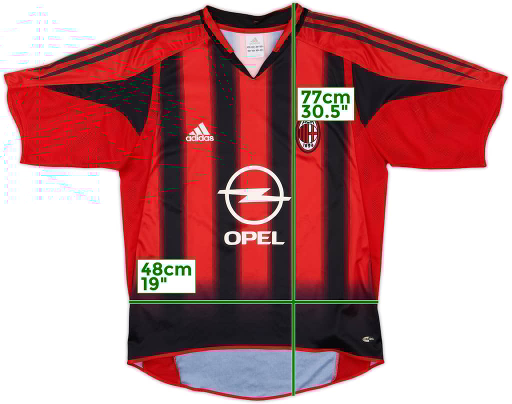 2004-05 AC Milan Home Shirt - 8/10 - (S)