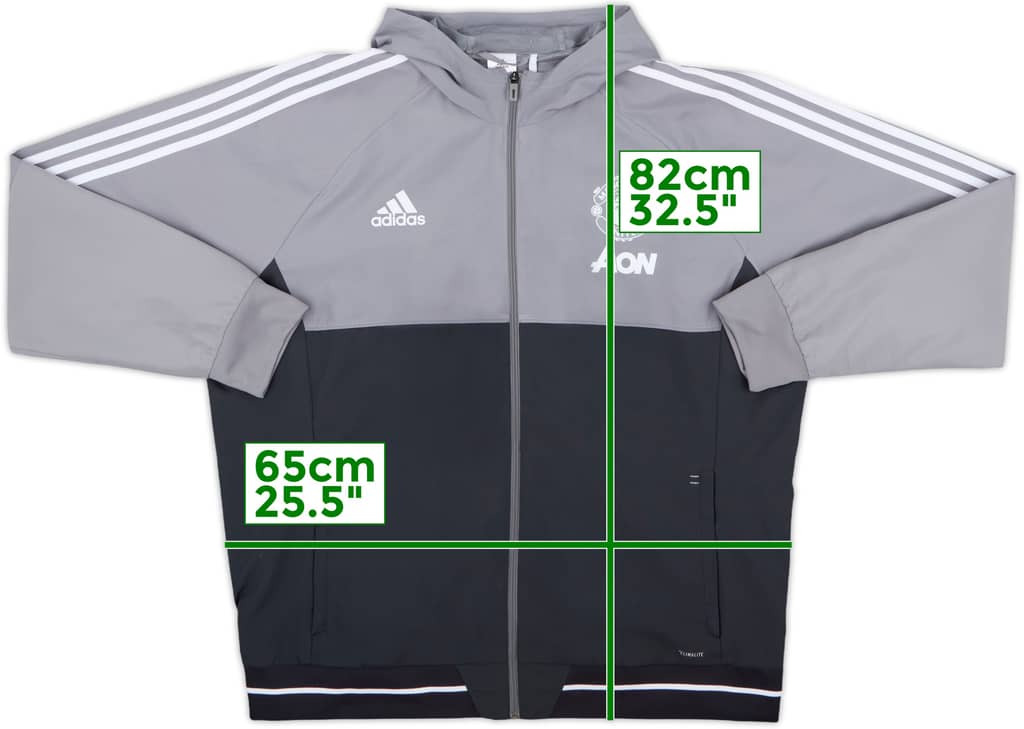 2017-18 Manchester United adidas Track Jacket - 10/10 - (XXL)