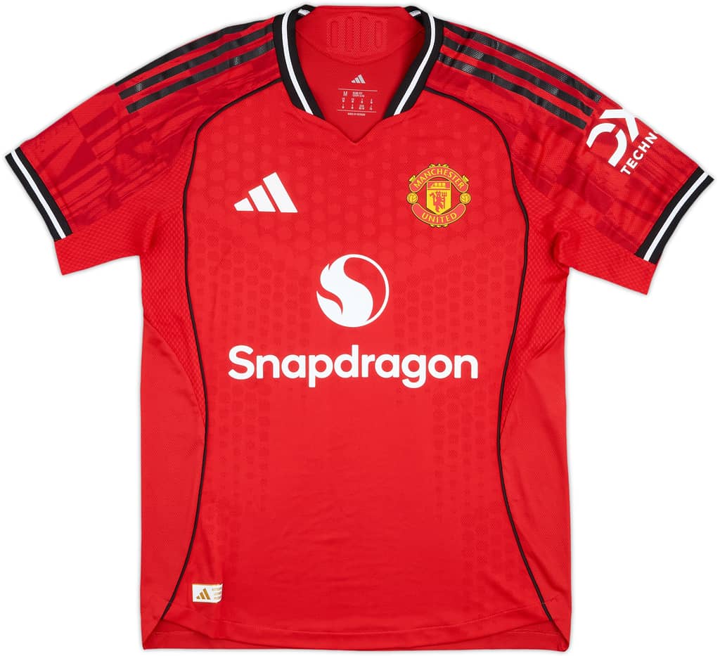 2025-26 Manchester United Player Issue Home Shirt - 9/10 - (M)
