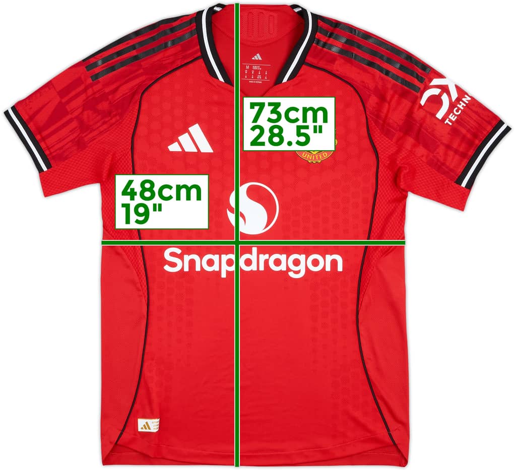 2025-26 Manchester United Player Issue Home Shirt - 9/10 - (M)