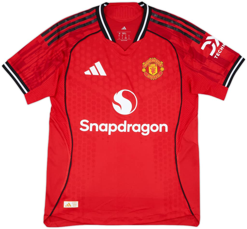 2025-26 Manchester United Player Issue Home Shirt - 9/10 - (M)