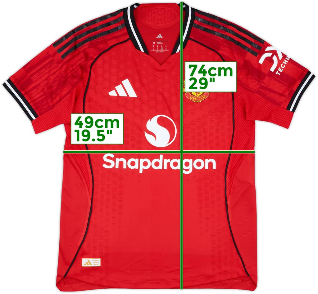 2025-26 Manchester United Player Issue Home Shirt - 9/10 - (M)