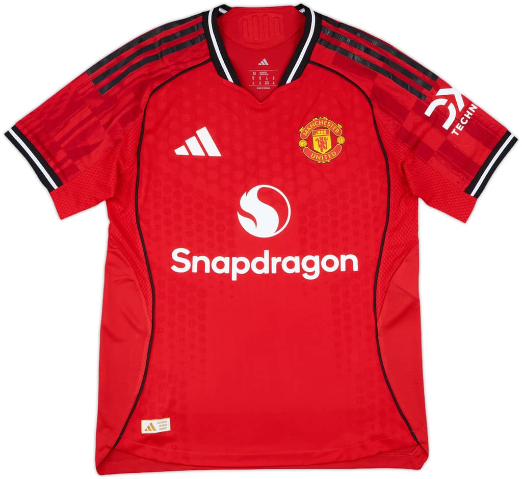 2025-26 Manchester United Player Issue Home Shirt - 9/10 - (M)
