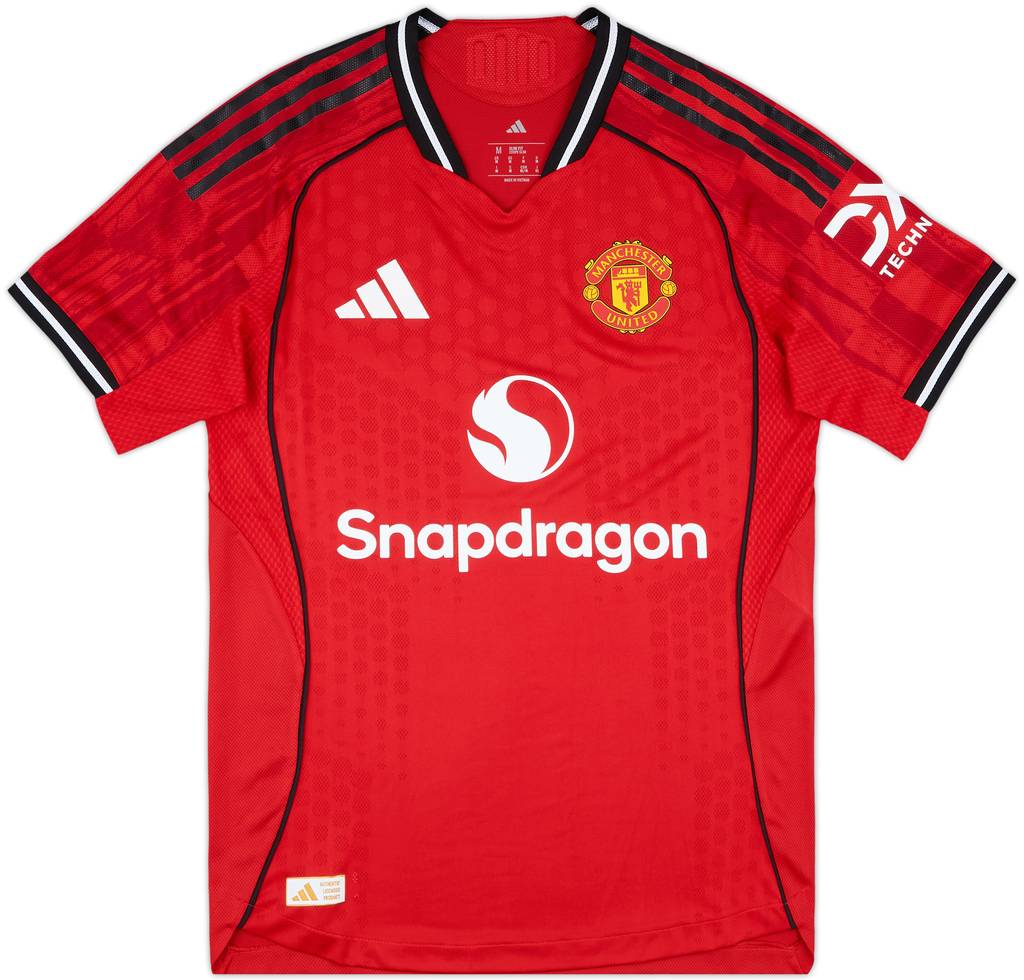 2025-26 Manchester United Player Issue Home Shirt - 9/10 - (M)
